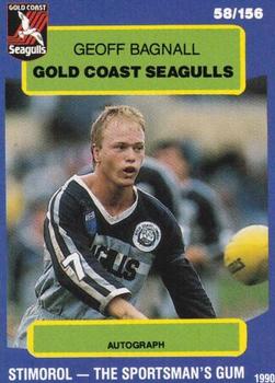 1990 Stimorol NRL #58 Geoff Bagnall Front